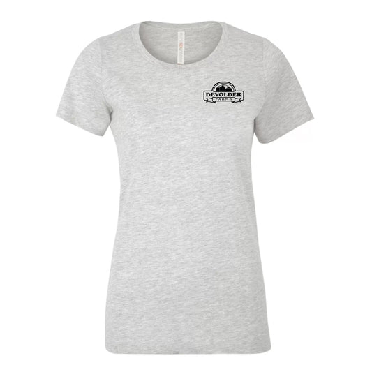 Devolder Farms Ladies' Eurospun Ring Spun T-Shirt