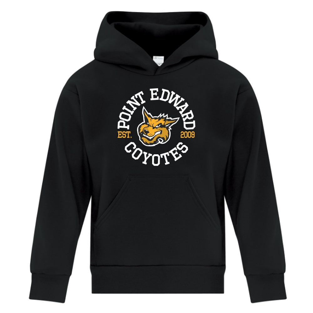 Point Edward Coyotes Youth Fleece Hooded Sweatshirt