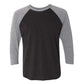 UNISEX NEXT LEVEL TRIBLEND 3/4 SLEEVE RAGLAN