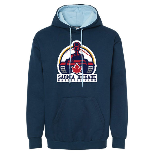 Brigade Adult King Athletics Double Two Tone Hoodie
