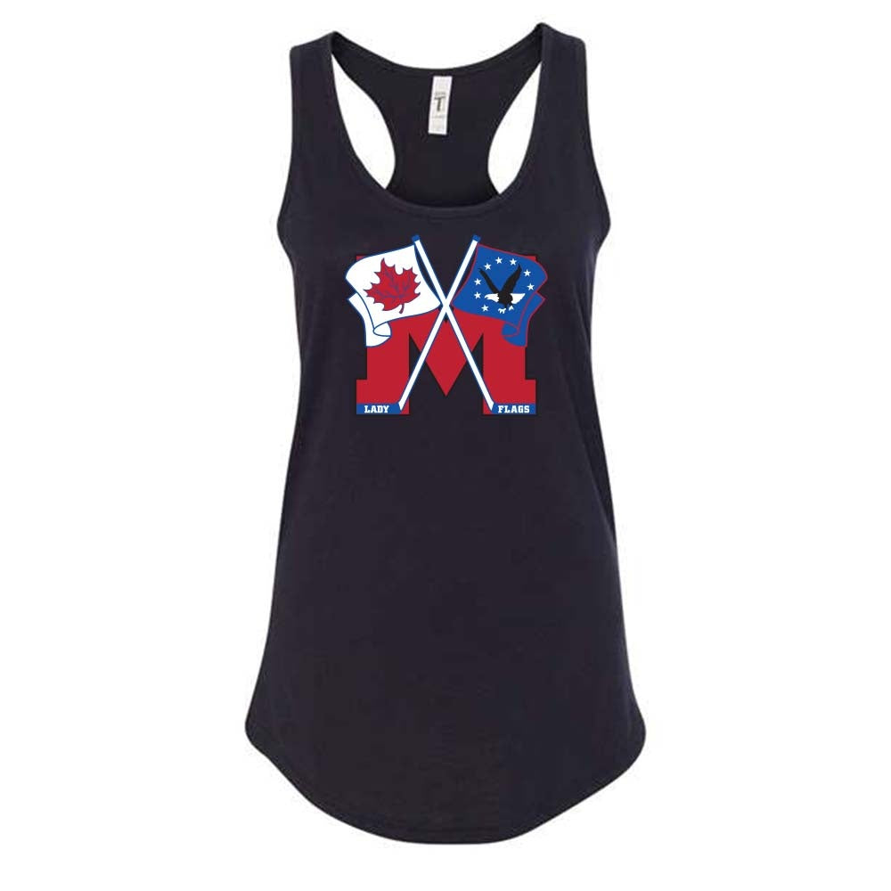 Mooretown Lady Flags Ladies' Ideal Racerback Tank Top