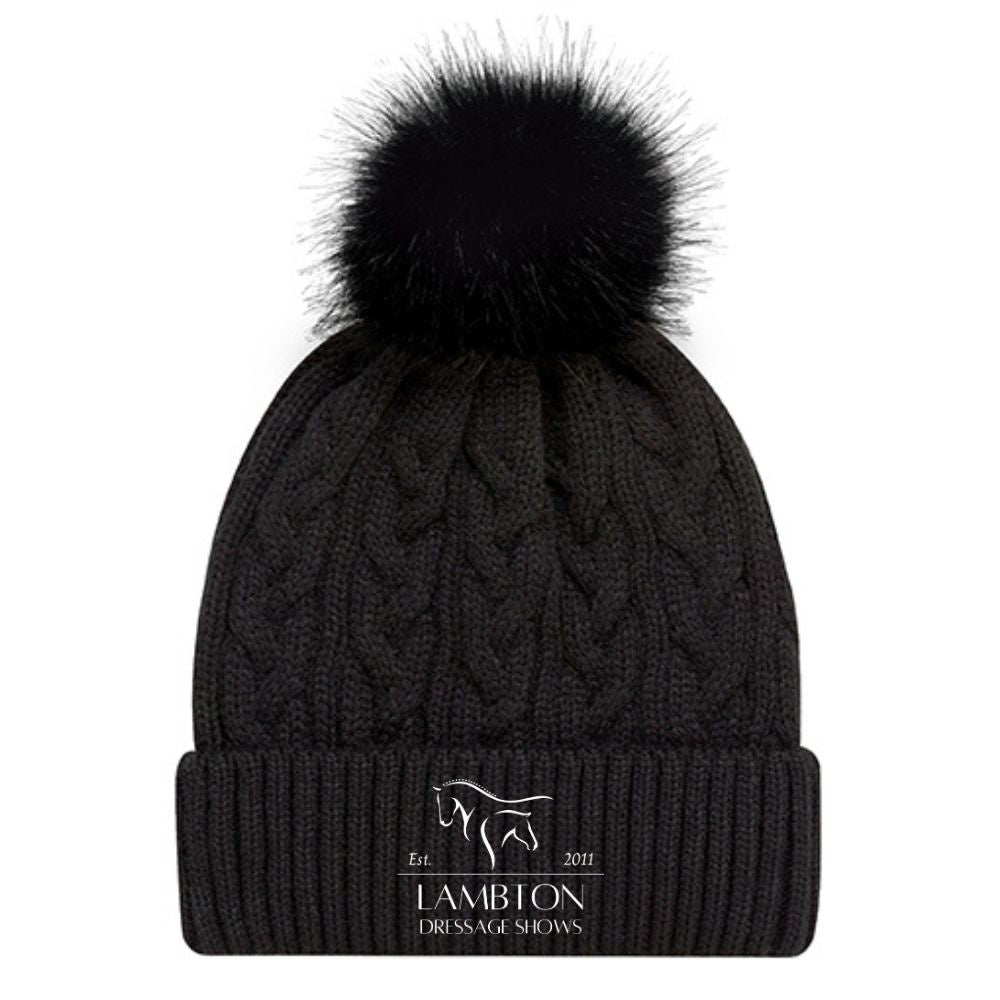 Lambton Dressage Shows Faux Fur Pom Pom Toque