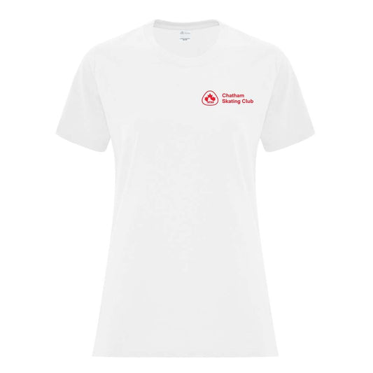 Chatham Skating Club Ladies' Cotton T-Shirt