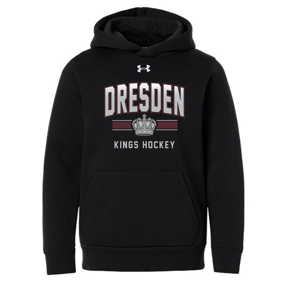 Dresden Jr Kings Youth Under Armour Rival Fleece Hooded Sweatshirt