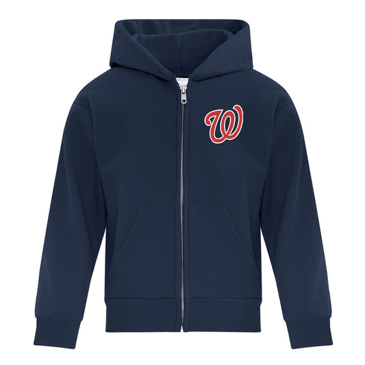 Wyoming Wranglers Youth Fleece Full Zip Hooded Sweatshirt