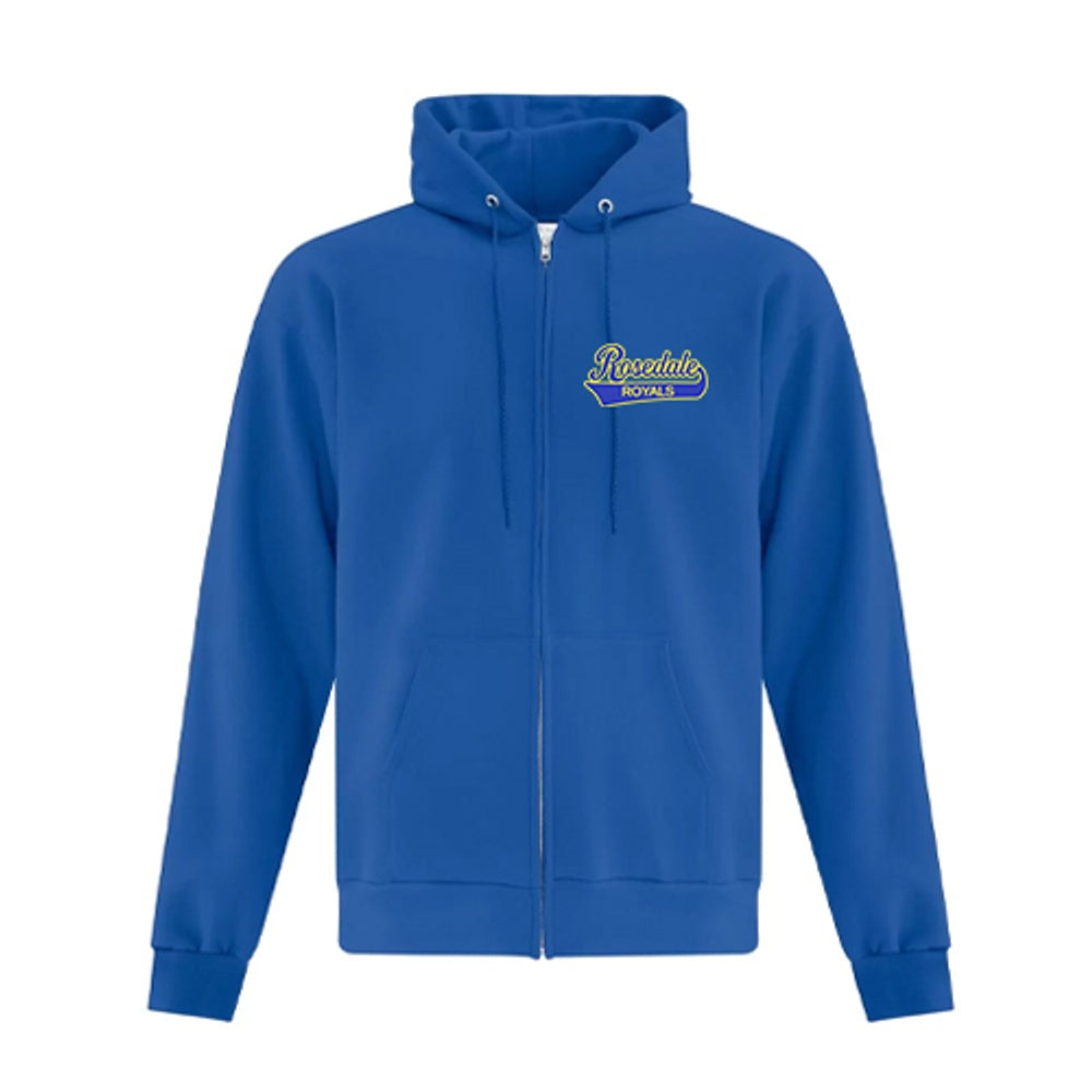Rosedale Adult Everyday Fleece Full Zip Hooded Sweatshirt