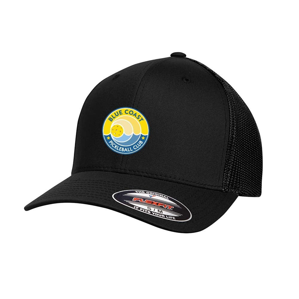 Blue Coast Pickleball Flexfit Trucker Mesh Cap