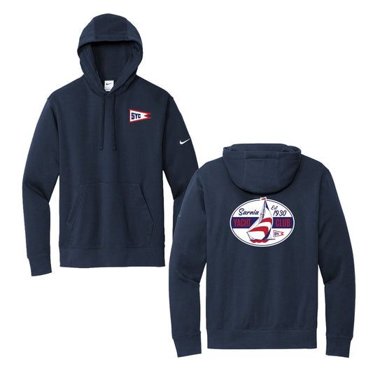 Sarnia Yacht Club Adult Nike Club Fleece Sleeve Swoosh Pullover Hoodie