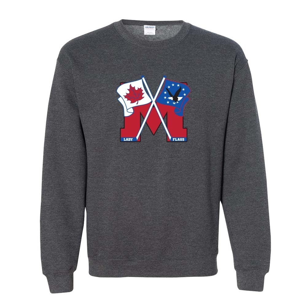 Mooretown Lady Flags Youth Heavy Blend Crewneck Sweatshirt