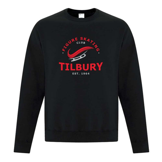 Tilbury Figure Skating Youth Fleece Crewneck Sweatshirt (Alt. Logo)