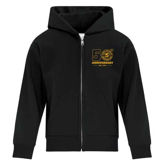 Sarnia Bluewater Wrestling Youth Fleece Full Zip Hooded Sweatshirt