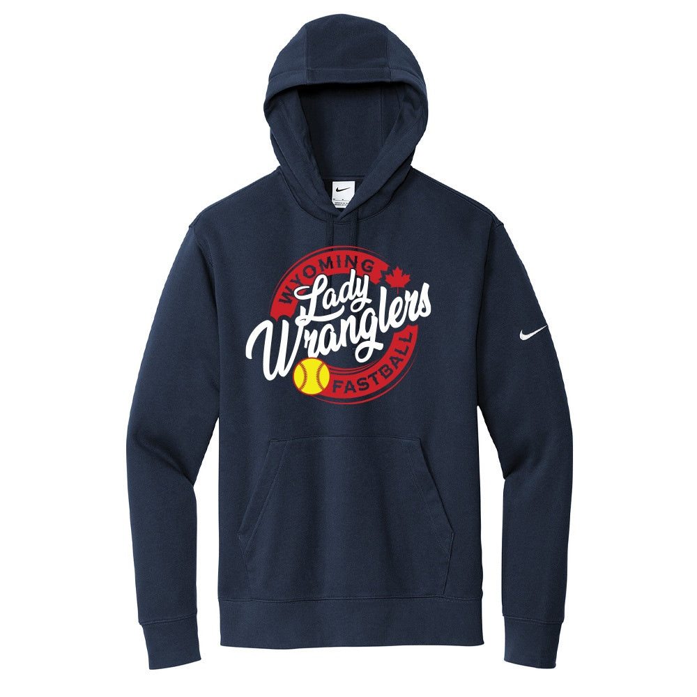 Wyoming Lady Wranglers Adult Nike Fleece Hooded Sweatshirt