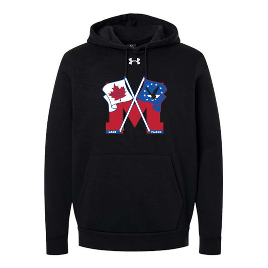 Mooretown Lady Flags Adult Under Armour Team Icon Fleece Hooded Sweatshirt