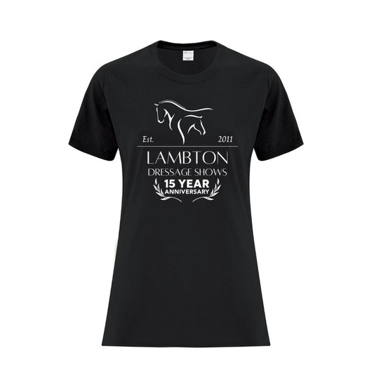 Lambton Dressage Shows Ladies' Cotton T-Shirt