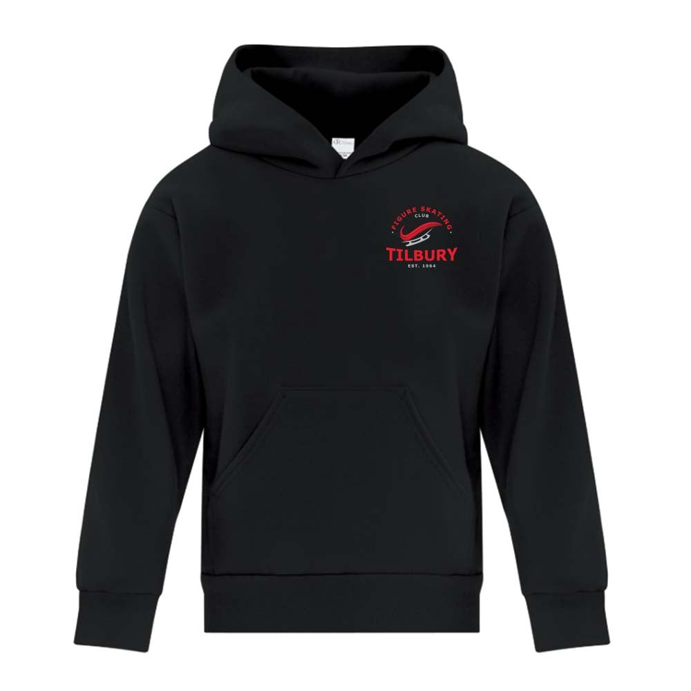 Tilbury Figure Skating Youth Fleece Hooded Sweatshirt (Alt. Logo)