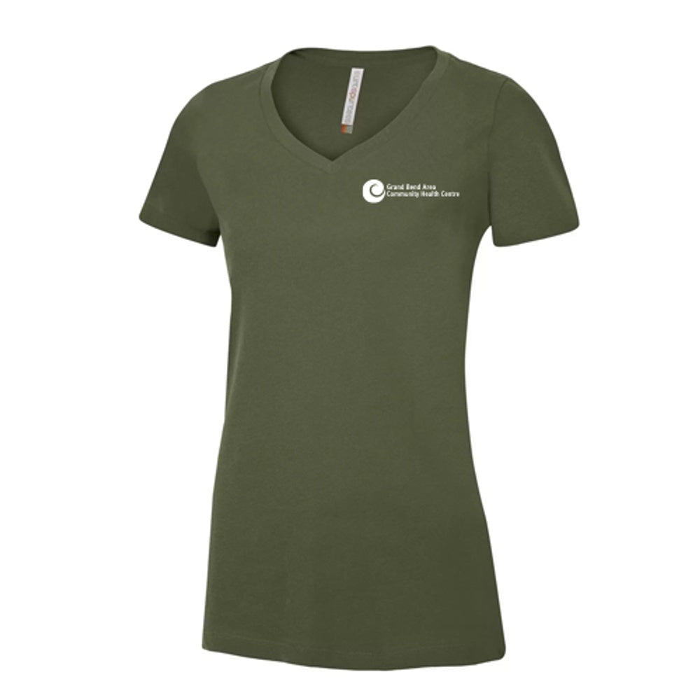 GBACHC - Ring Spun Cotton Ladies V-Neck T-Shirt