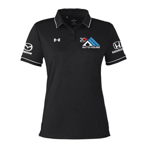 Auto House Honda/Mazda Ladies' Under Armour Tipped Teams Performance Polo