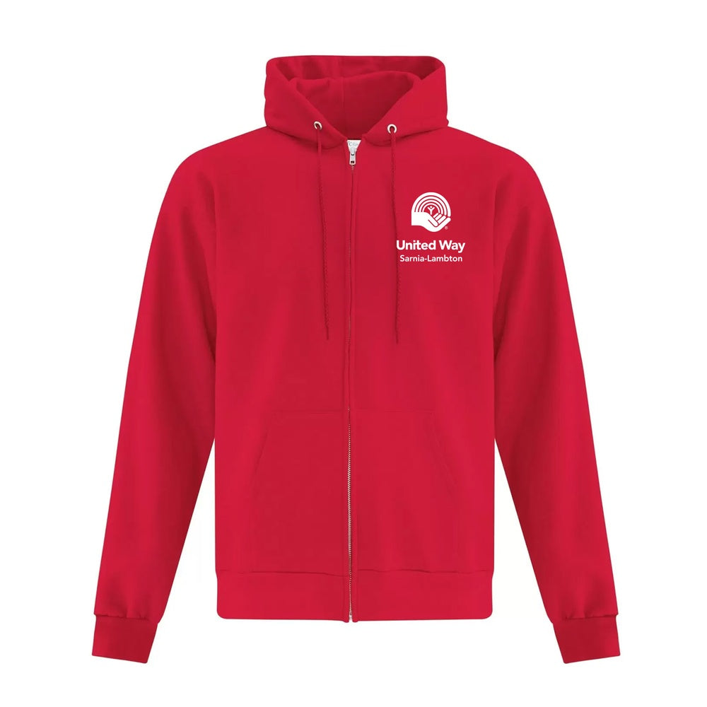 United Way Adult Everyday Fleece Full Zip Hooded Sweatshirt