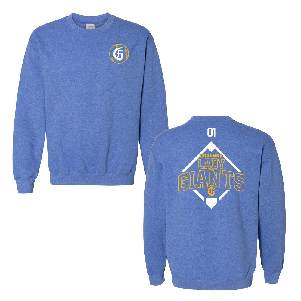 Corunna Lady Giants Adult Crewneck Sweatshirt