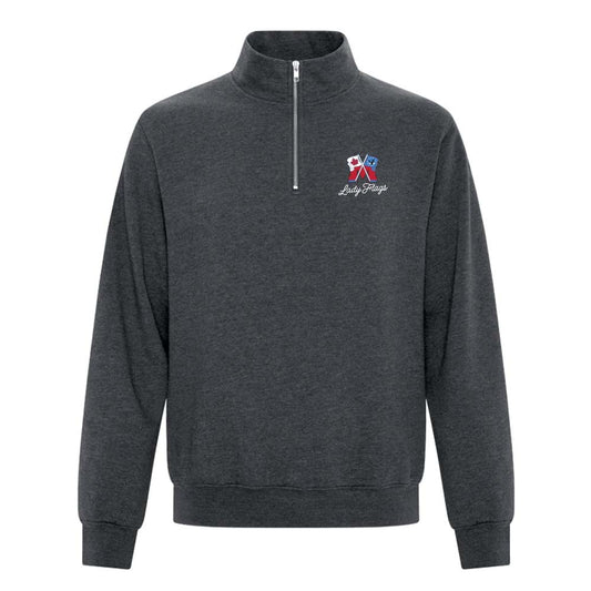 Mooretown Lady Flags Adult Fleece 1/4 Zip Sweatshirt