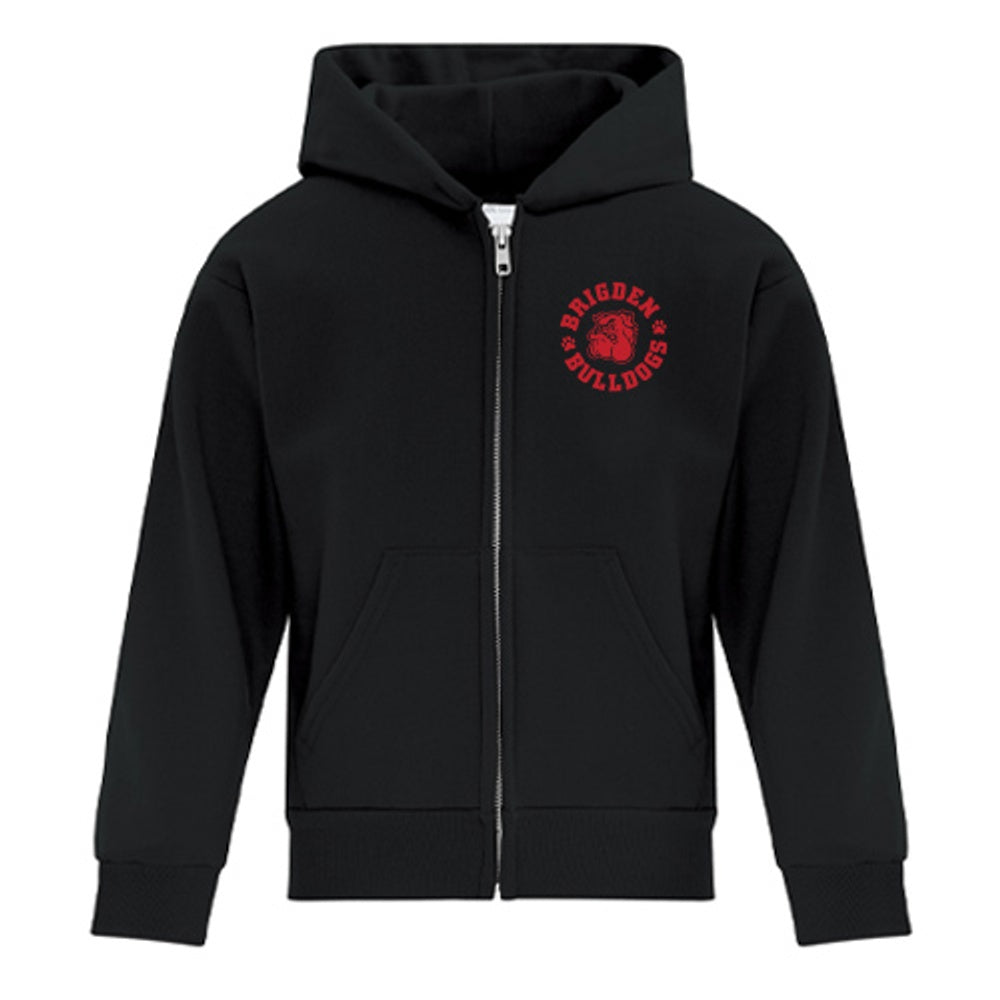 Brigden Youth Everyday Fleece Full Zip Hooded Sweatshirt