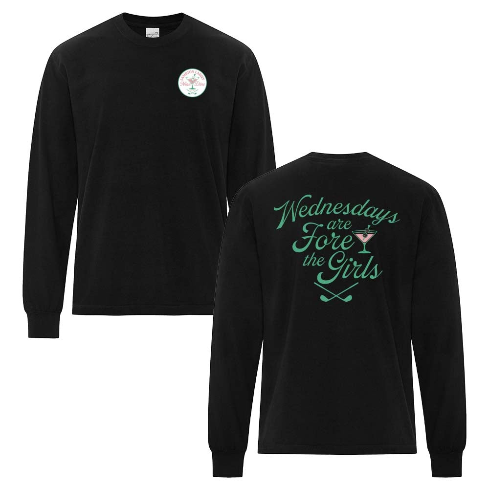 Lambton Ladies 9 & Dine Adult Garment-Dyed Heavyweight Long Sleeve