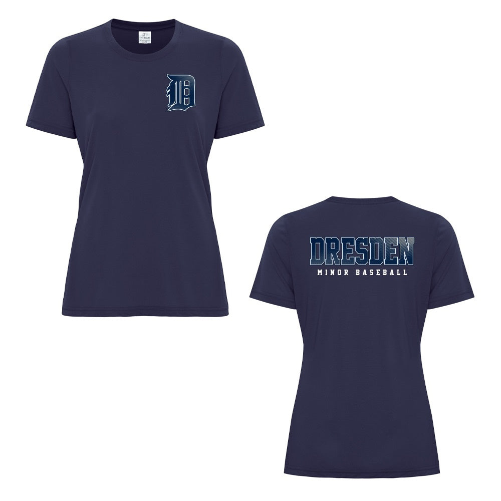 Dresden Minor Baseball Ladies Pro Spun T-Shirt