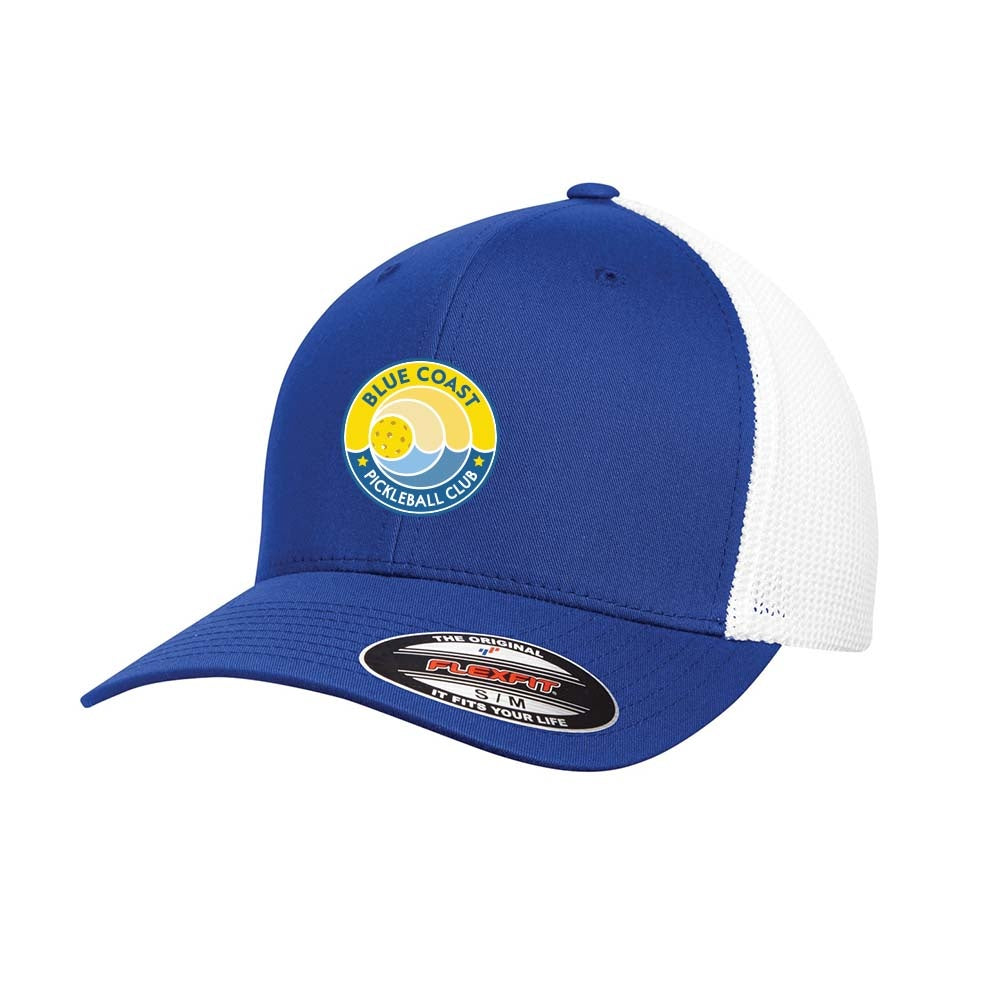 Blue Coast Pickleball Flexfit Trucker Mesh Cap