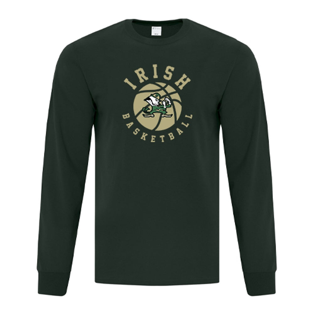 St Pats Basketball Adult Everyday Cotton Long Sleeve T-Shirt