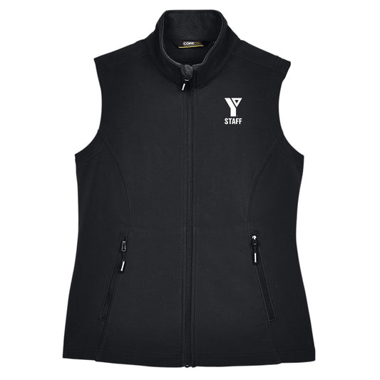 YMCA Staff Ladies' Cruise Two-Layer Fleece Bonded Soft Shell Vest (12 pc)