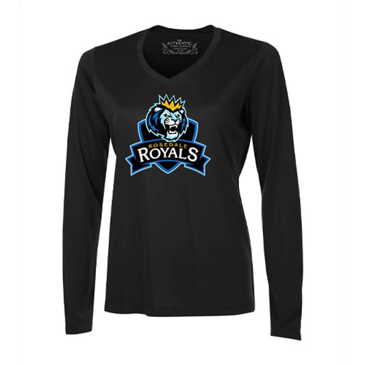 Rosedale Ladies' Pro Team Long Sleeve V-Neck T-Shirt