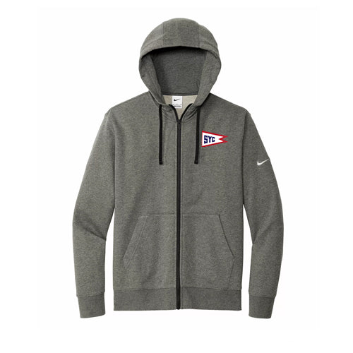 Sarnia Yacht Club Adult Nike Club Fleece Sleeve Swoosh Full Zip Hoodie
