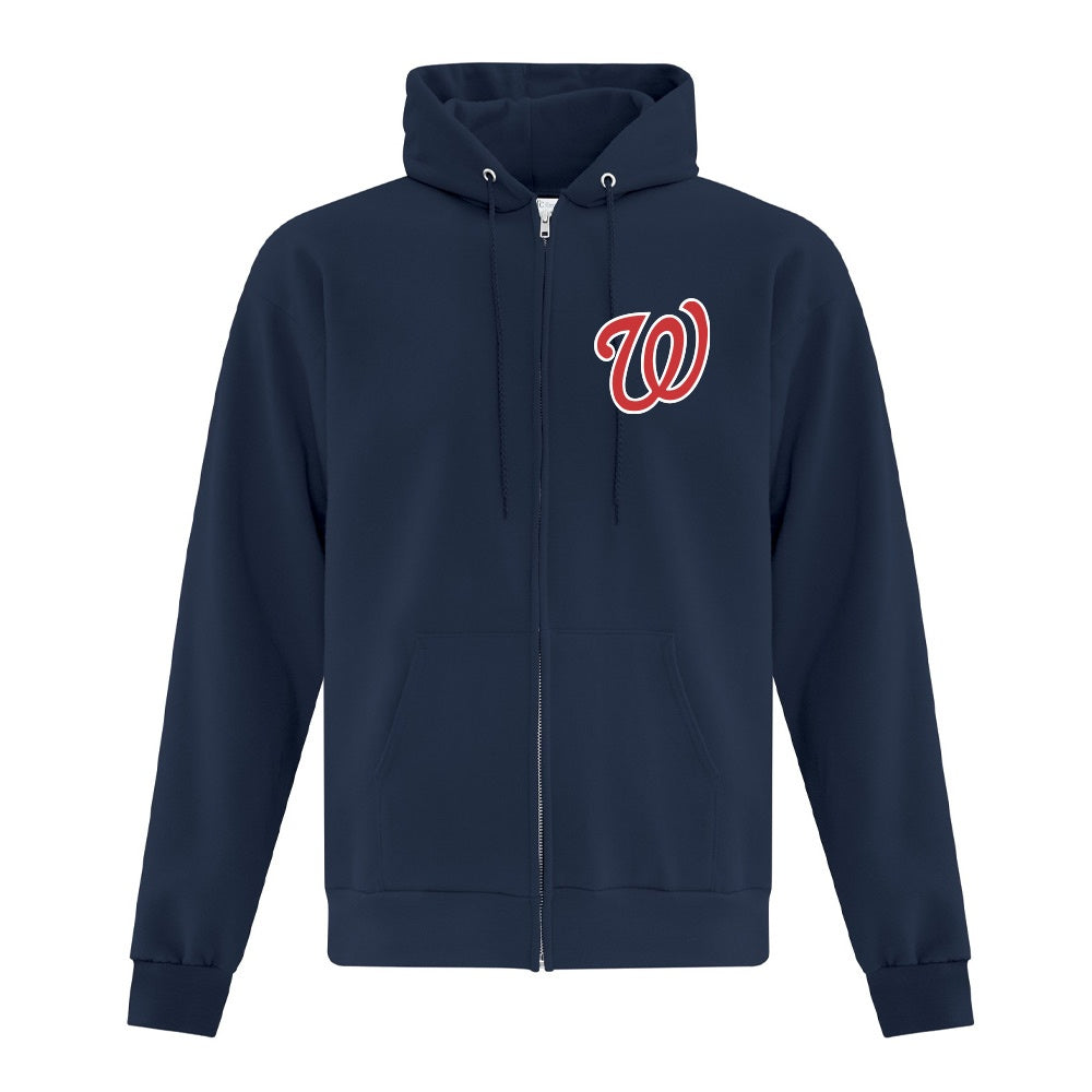 Wyoming Wranglers Adult Fleece Full Zip Hooded Sweatshirt