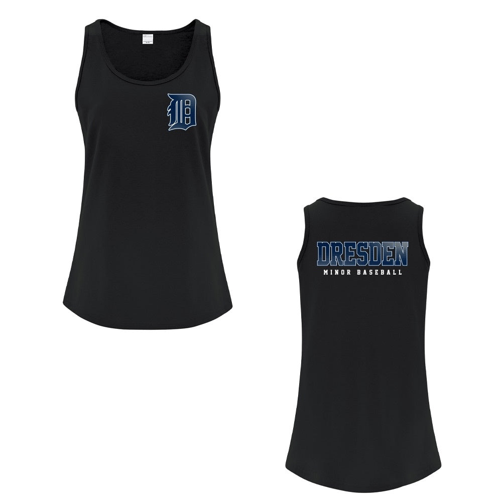 Dresden Minor Baseball Ladies' Cotton Tank Top