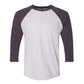 UNISEX NEXT LEVEL TRIBLEND 3/4 SLEEVE RAGLAN