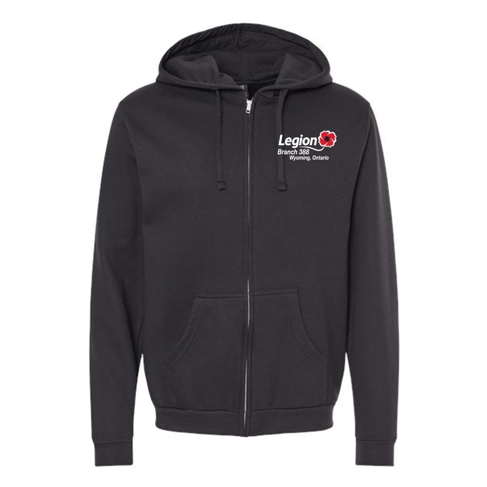 Wyoming Legion Branch 388 Adult Zipper Fleece Hoodie