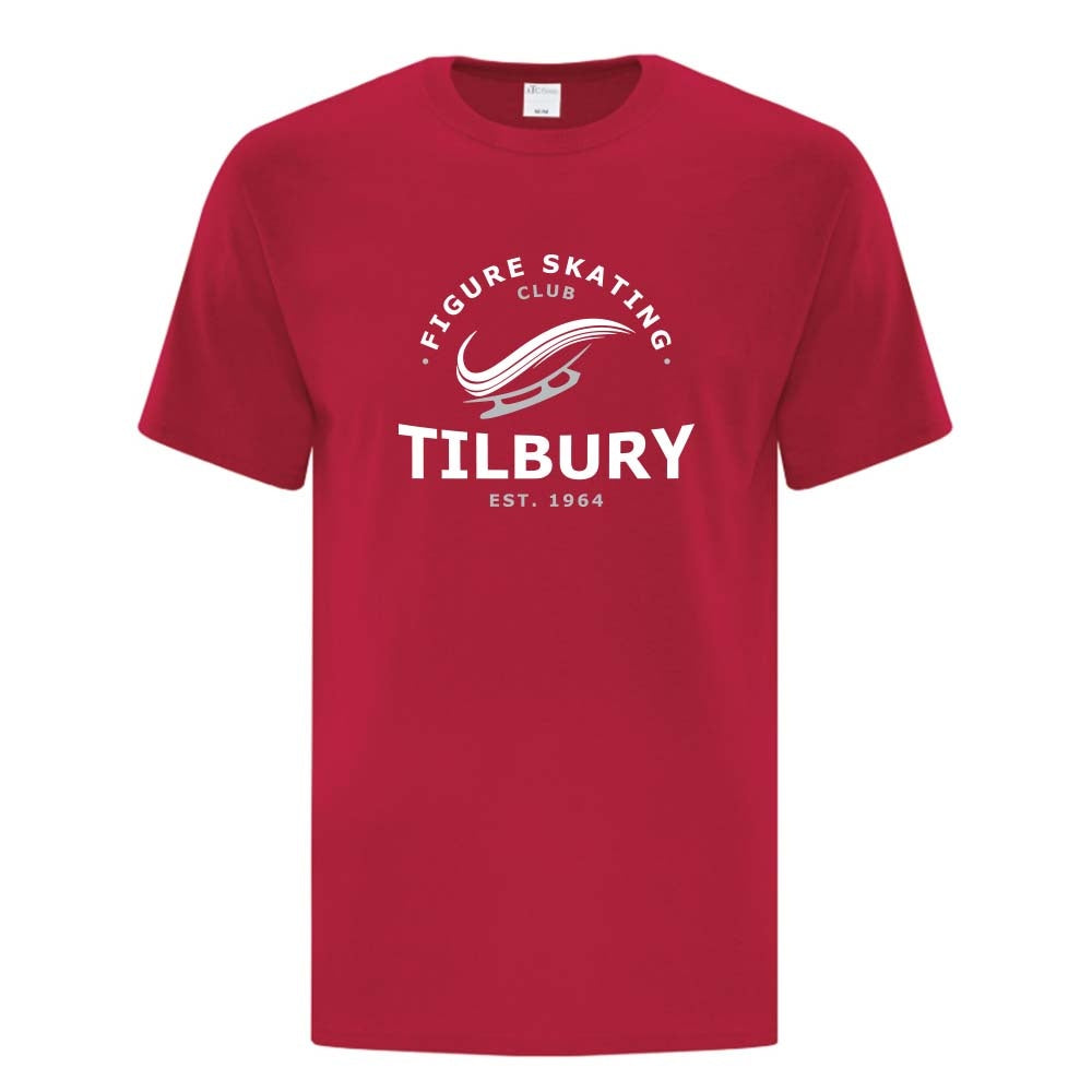 Tilbury Figure Skating Adult Cotton T-Shirt (Alt. Logo)