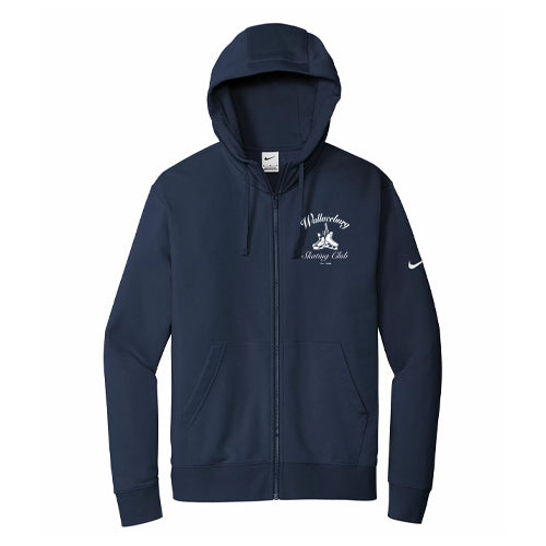 Wallaceburg Skating Club Adult Nike Club Fleece Sleeve Swoosh Full Zip Hoodie