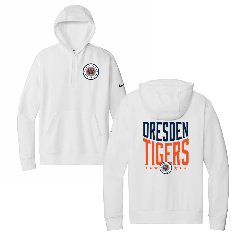 Dresden Minor Baseball Adult Nike Fleece Sleeve Swoosh Pullover Hoodie