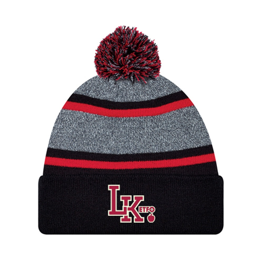 Lambton Kent ETFO Acrylic Cuff Pom Pom Toque