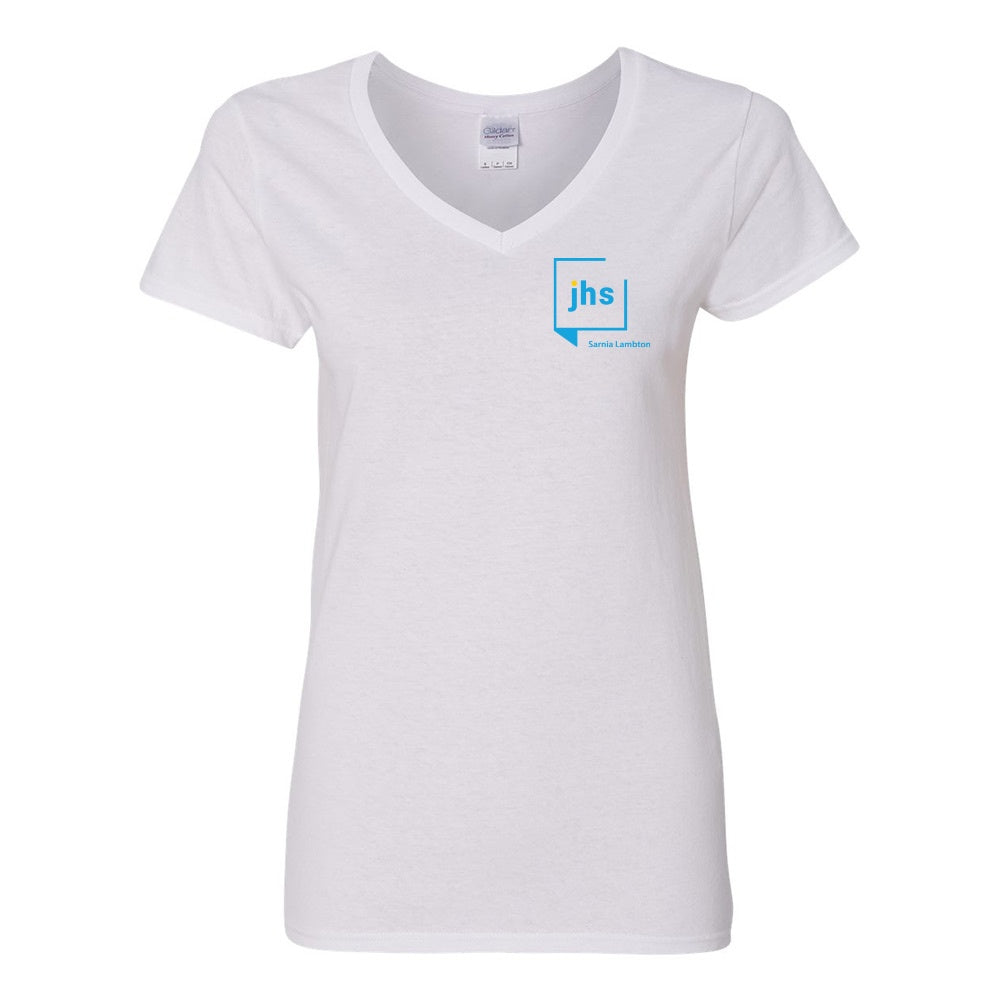 John Howard Society Ladies' Heavy Cotton™ V-Neck T-Shirt
