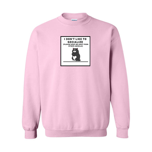 Anti-Social Cotton Crewneck Sweatshirt