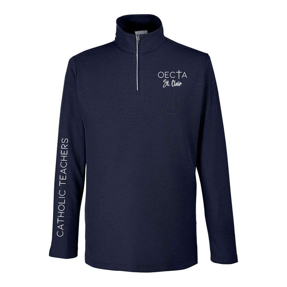 OECTA St. Clair Adult Fusion ChromaSoft Pique Quarter-Zip Pullover