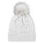 ACRYLIC CUFF POM POM TOQUE