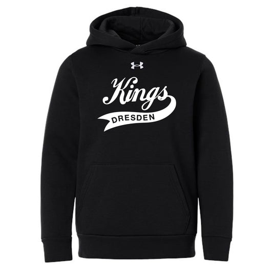 Dresden Jr Kings Youth Under Armour Team Icon Fleece Hooded Sweatshirt