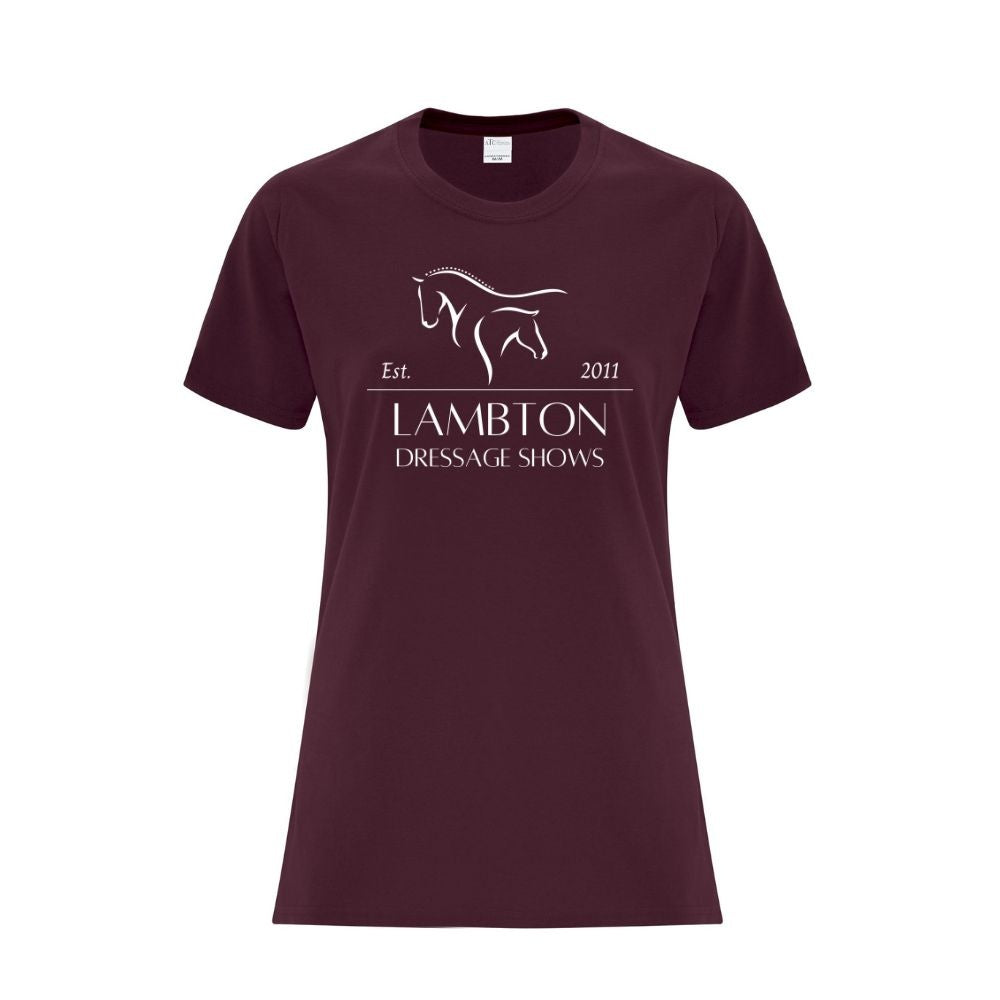 Lambton Dressage Shows Ladies' Cotton T-Shirt