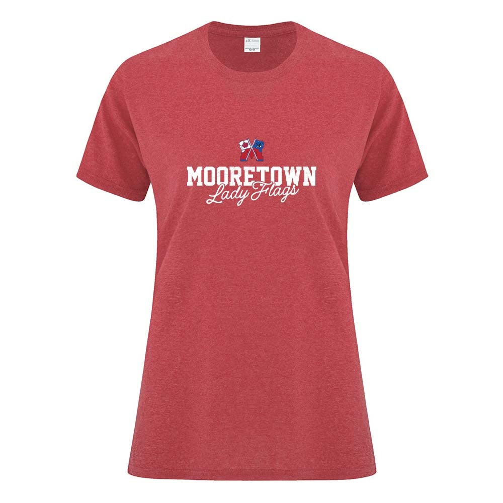 Mooretown Lady Flags Ladies' Cotton T-Shirt
