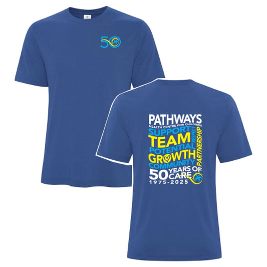 Pathways 50th Adult Pro Spun Tee