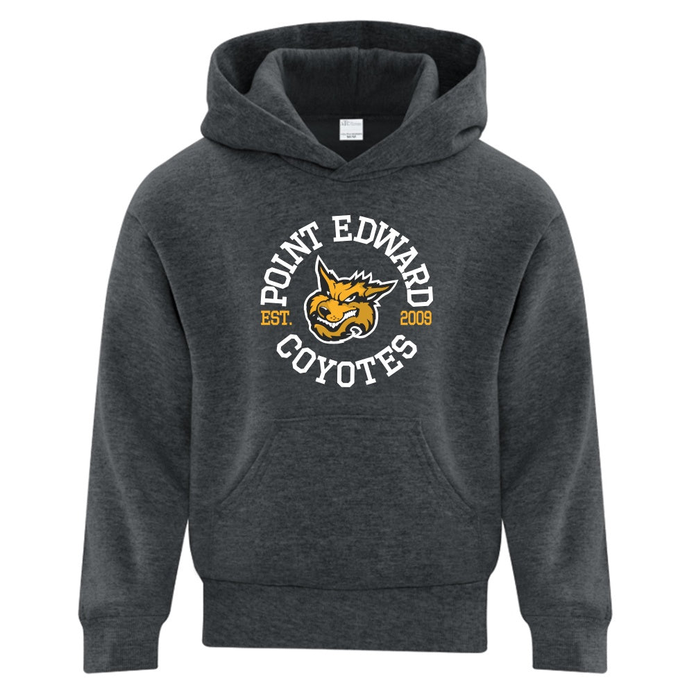 Point Edward Coyotes Youth Fleece Hooded Sweatshirt