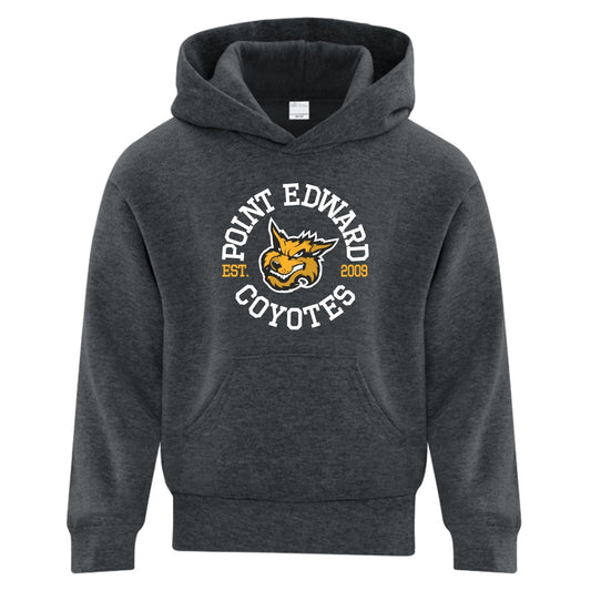 Point Edward Coyotes Youth Fleece Hooded Sweatshirt